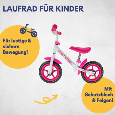 Best Sporting Racky Zack Kinderlaufrad 12 Zoll, Pink