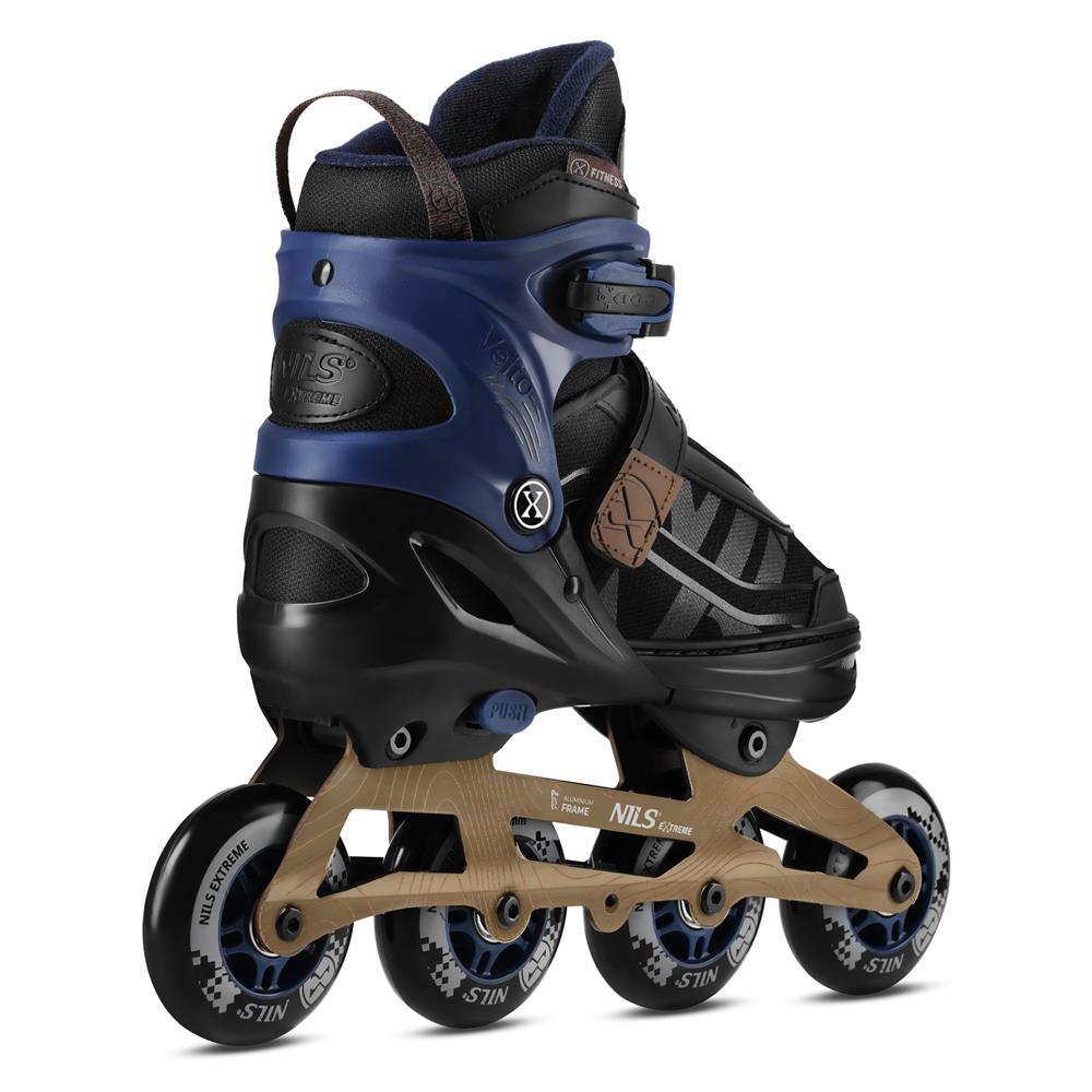 NILS EXTREME NA684 VELTO Inlineskates Inliner Kinder Gr. 35-38, Dunkelblau, größenverstellbar
