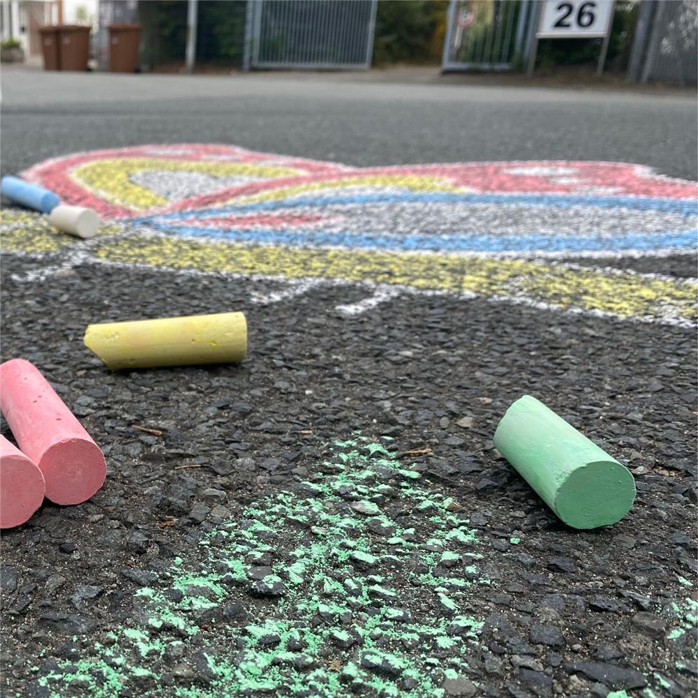 Best Sporting Straßenmalkreide NEON 6 Stück wasserlöslich Kinder Erwachsene