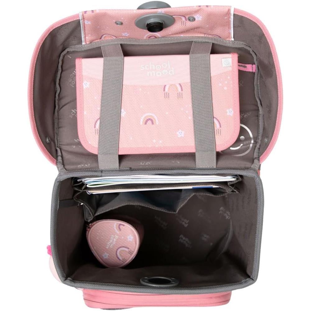 School-Mood Schulranzen Set Champion Pro Rainbow (Regenbogen) 7-teilig für Schulanfänger