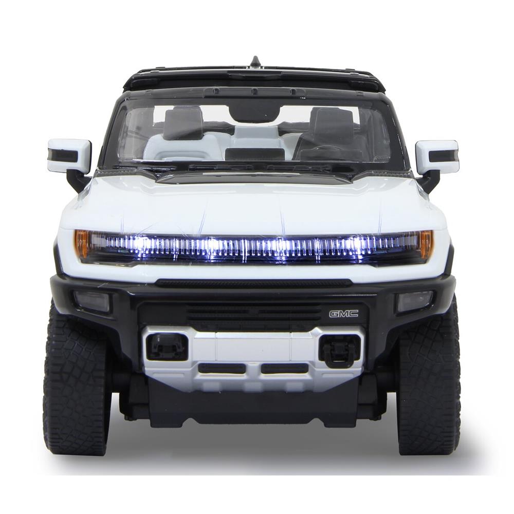 Jamara Hummer EV 1:16 weiß 2,4GHz Tür manuell Ferngesteuertes Auto mit 2-Gang, Crab Walk und Licht