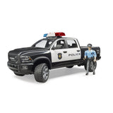 Bruder 02505 - RAM 2500 Polizei Pickup mit Polizist, 1:16, mit Licht & Sound