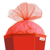 Roth Schultüte-Rohling/Basteltüte, rot, 85cm, eckig, Rot(h)-Spitze, mit Tüllverschluss