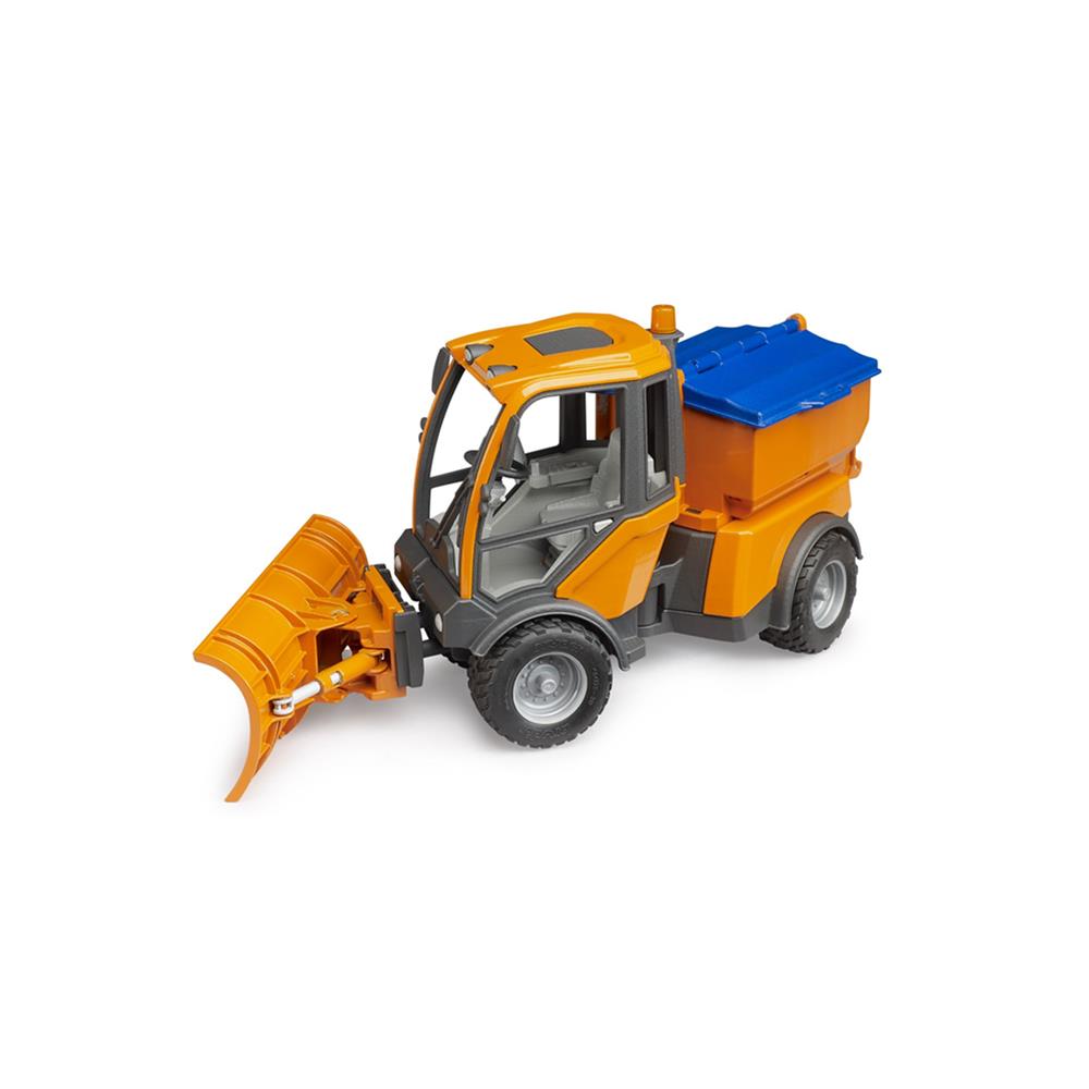 Bruder 02690 - VarioCar Winterdienst mit Räumschild und Streuwerk, 1:16