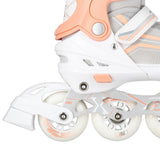 NILS EXTREME NH18190 2in1 Inliner Schlittschuhe Gr. 39-43, Weiß-Rosa, verstellbar