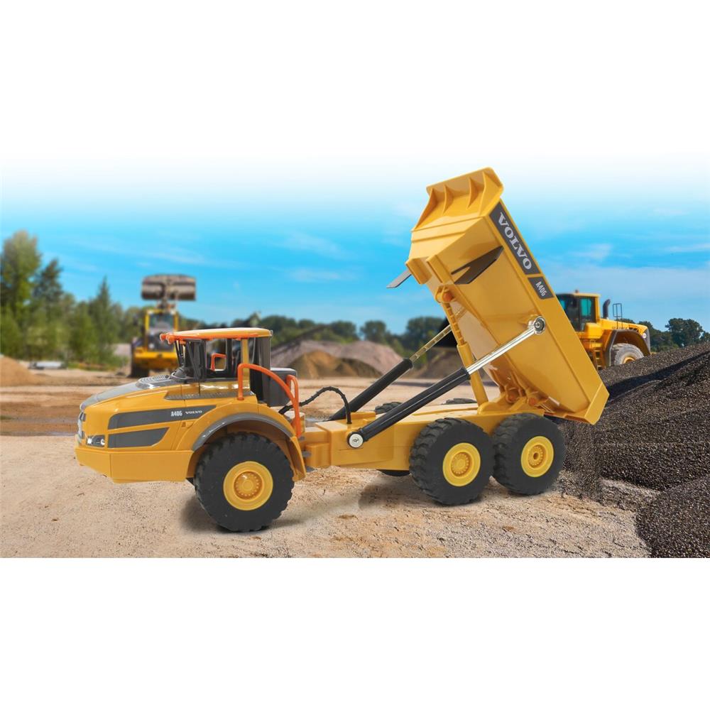 Jamara RC Muldenkipper Volvo A40G 1:20 2,4 GHz Funkferngesteuertes Baufahrzeug Baustellenauto