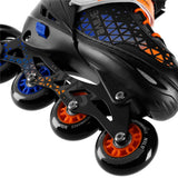 NILS EXTREME NH18190A BRAVE 2in1 Inliner Schlittschuhe Kinder Gr. 34-38, Blau, verstellbar