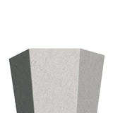Roth Schultüte-Rohling/Basteltüte, grau, 85cm, eckig, Rot(h)-Spitze, ohne Verschluss
