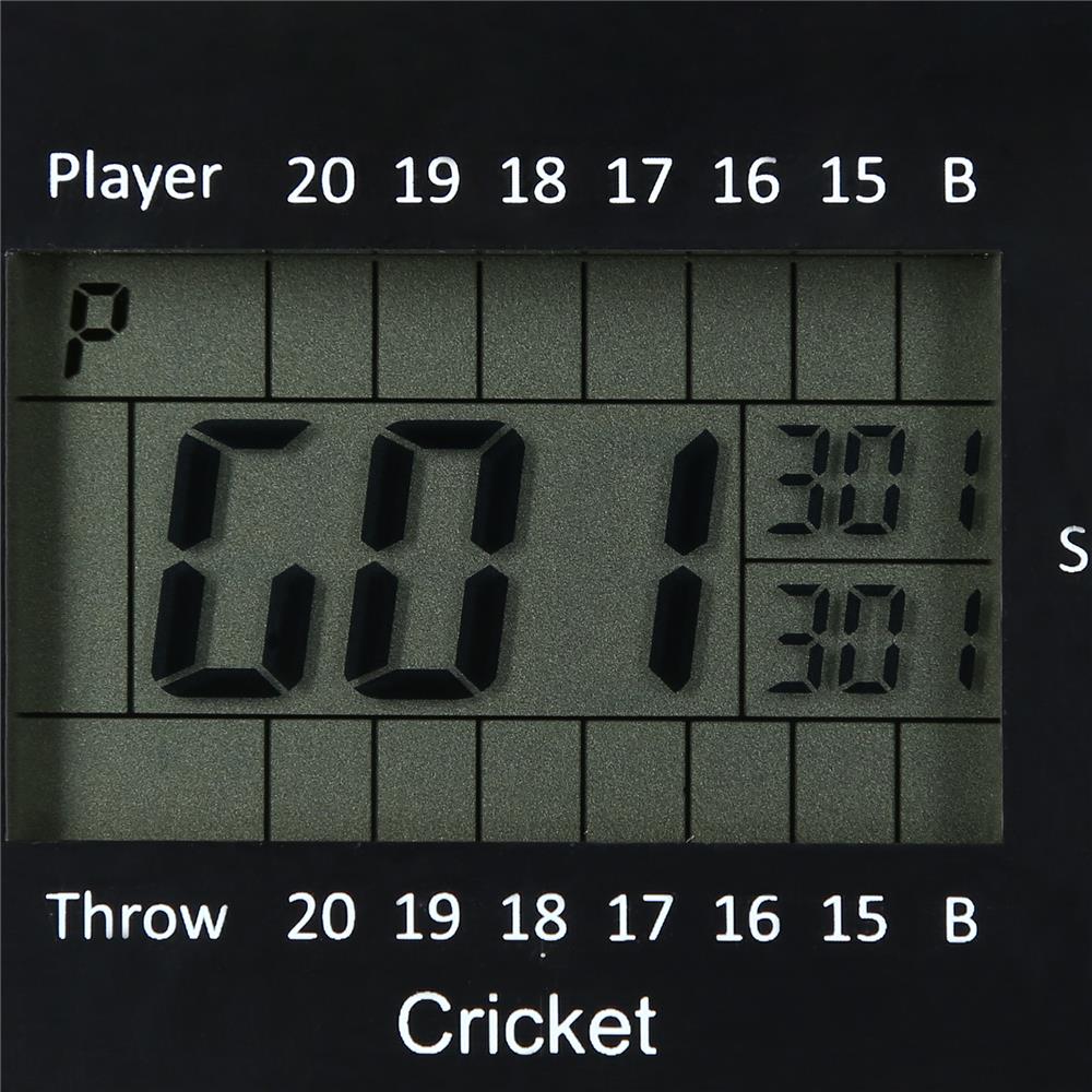 NILS FUN TDE03 Elektronische Dartscheibe - Dartboard mit 6 Pfeilen, 32 Spielmodi, bis 8 Spieler