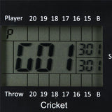 NILS FUN TDE03 Elektronische Dartscheibe - Dartboard mit 6 Pfeilen, 32 Spielmodi, bis 8 Spieler