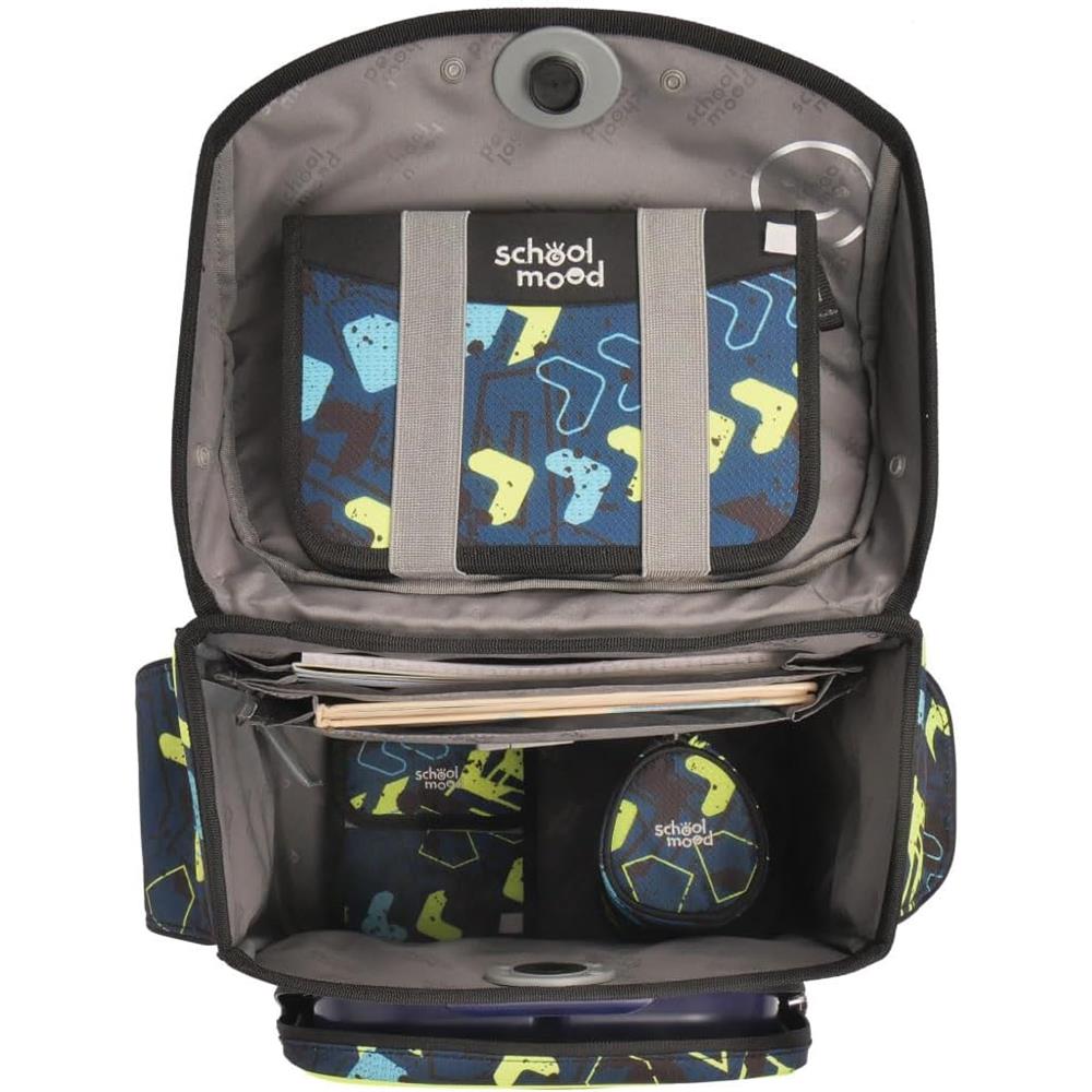 School-Mood Schulranzen Set Timeless Pro Elias (Rennwagen) 7-teilig