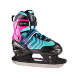 NILS EXTREME NH18192A 4in1 Inliner Schlittschuhe Rollschuhe Gr. 29-33, Schwarz-Violett, verstellbar