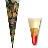 Roth Schultüte 70 cm Tyrannosaurus rund Filzverschluss Dino