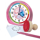 Roth Kinderwecker Delfine Set – Lernwecker mit Stempel zum Uhrzeit lernen