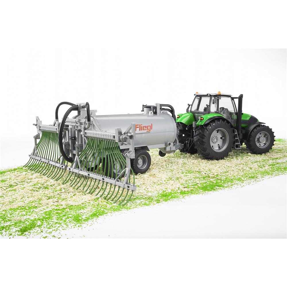 Bruder 02020 - Fliegl Fassanhänger mit Schleppschlauchverteiler