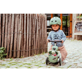 Scoot & Ride Highwaykick 1 Lifestyle, green lines - Kinderroller mit Aufbewahrungsbox