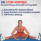 Best Sporting Yogamatte 200x60x1,3cm pink Fitnessmatte rutschfest