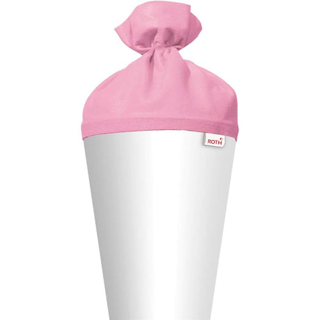 Roth Schultüte-Rohling/Basteltüte, weiß, 70cm, rund, Rot(h)-Spitze, mit Filzverschluss (pink)