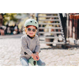 Scoot & Ride Kinderhelm Größe XXS-S (45-51 cm) kiwi - Schutzhelm mit LED-Licht