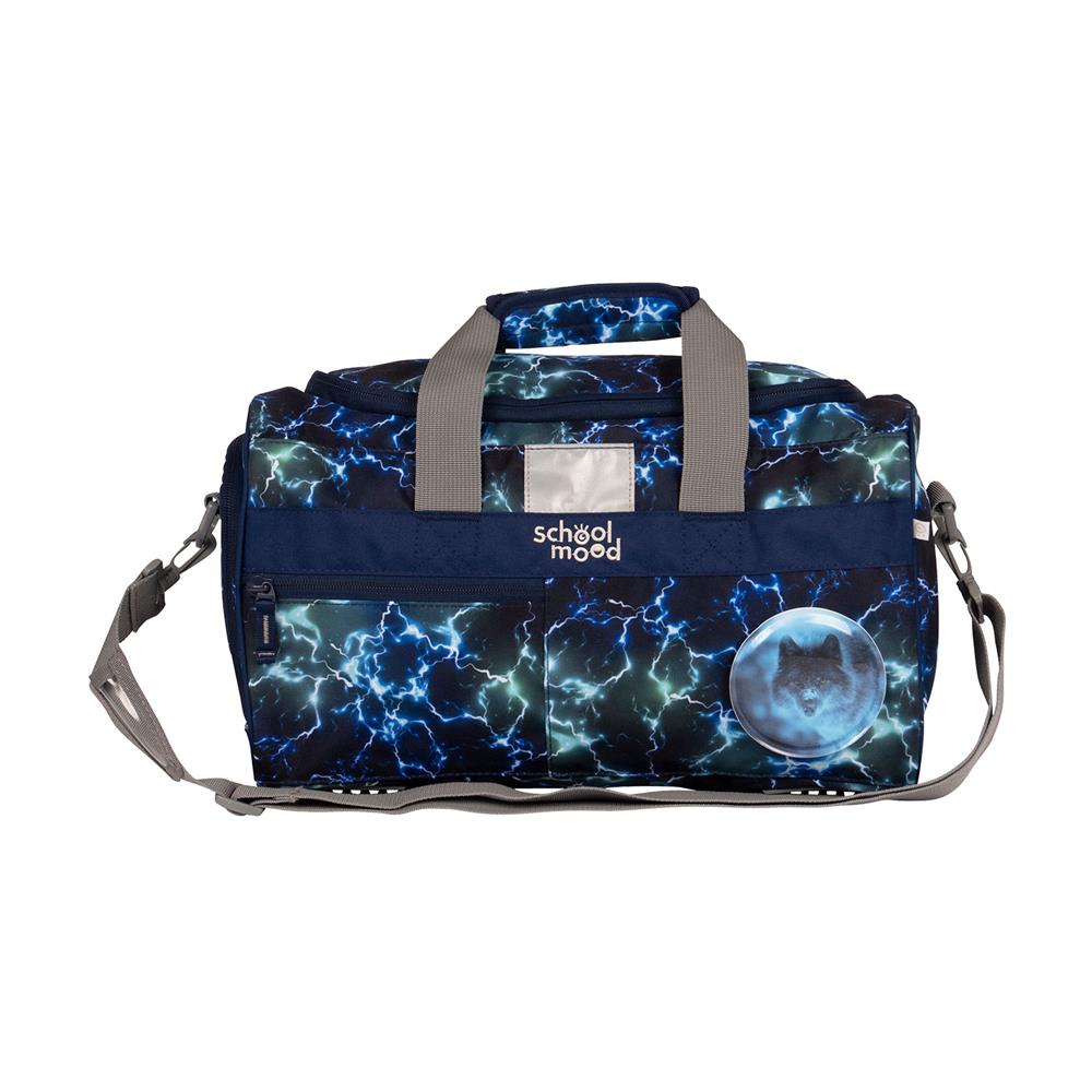 School-Mood Sporttasche Felix (Wolf) Schwimmtasche 18L mit Nassfach
