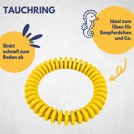 Best Sporting Tauchring 15 cm gelb Lamellen Tauchringe Pool