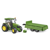Bruder 02108 - John Deere 5115M mit Bordwandanhänger