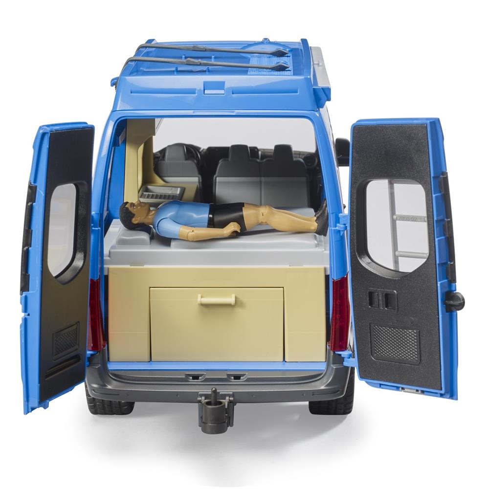 Bruder 02684 - MB Sprinter Camper mit Figur - Wohnmobil & Camping‑Set