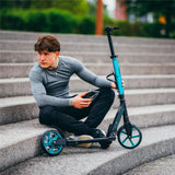 NILS EXTREME HM124T Scooter Türkis, Freizeitroller, ABEC-7, Scheibenbremse, bis 100 kg