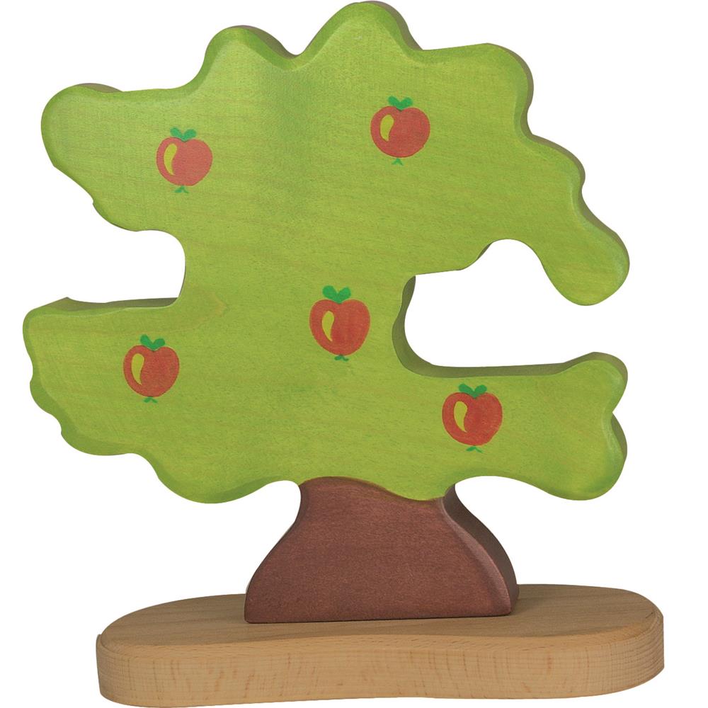 Holztiger Holzfigur - Apfelbaum für Vögel, Holzspielzeug, ab 3 Jahren