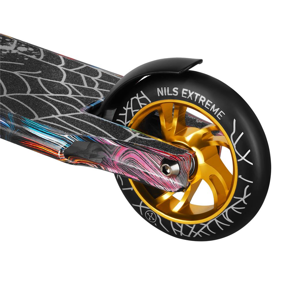 NILS EXTREME HS221 SPIDER Stunt Scooter, Freestyle Roller, ABEC-9, bis 100 kg
