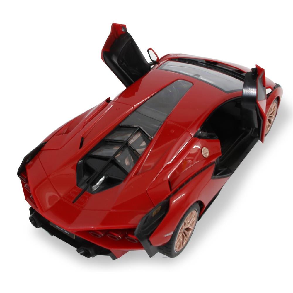 Jamara Lamborghini Sián FKP 37 1:14 rot 2,4GHz Tür manuell Ferngesteuertes Auto mit LED Fahrlicht