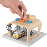 goki Waschanlage PowerClean – Holzspielzeug, für Kinder ab 3 Jahren