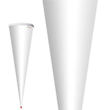 Roth Schultüte-Rohling/Basteltüte, weiß, 70cm, rund, Rot(h)-Spitze, ohne Verschluss