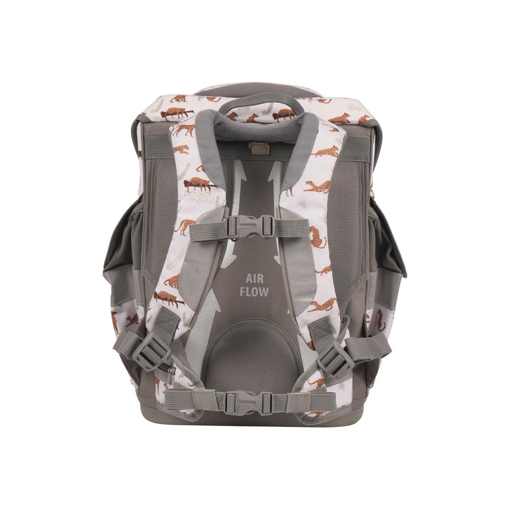 School-Mood Schulranzen Set Timeless Air+ Leopard (Nordic Collection) 7-teilig