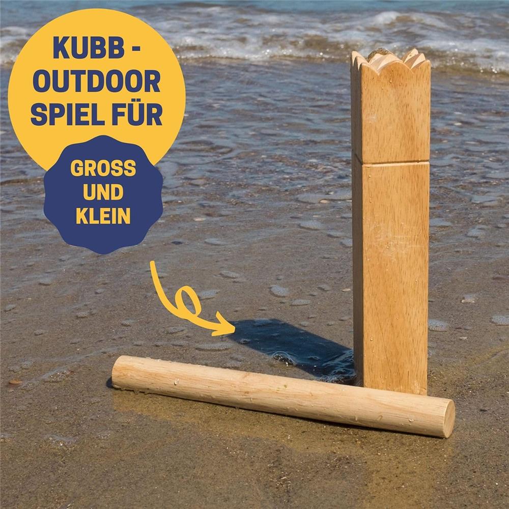 Best Sporting Nordmann Schach Kubb Wikinger Spiel aus Holz