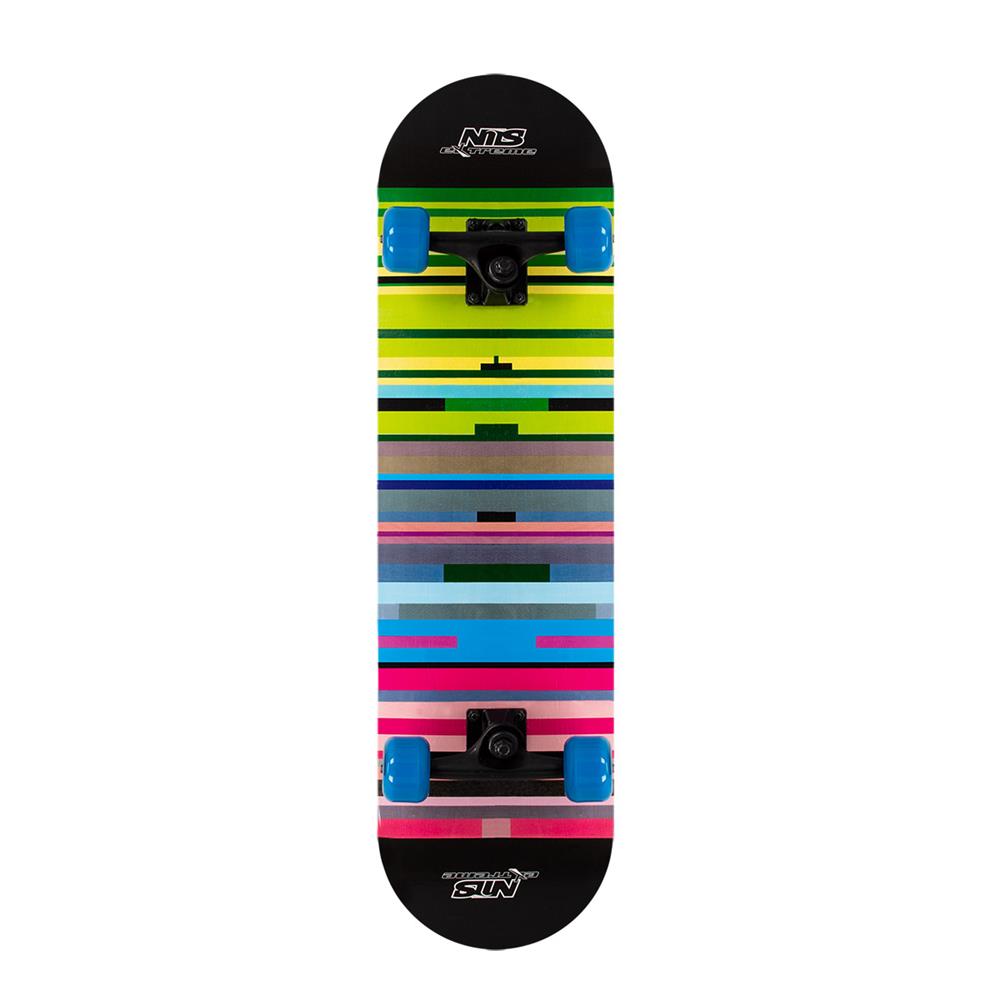 NILS EXTREME CR3108SA Skateboard, 78 cm Ahorn Deck, ABEC-7 PU Rollen, Design Error