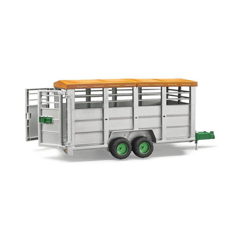 Bruder 02227 - Viehtransportanhänger mit 1 Rind