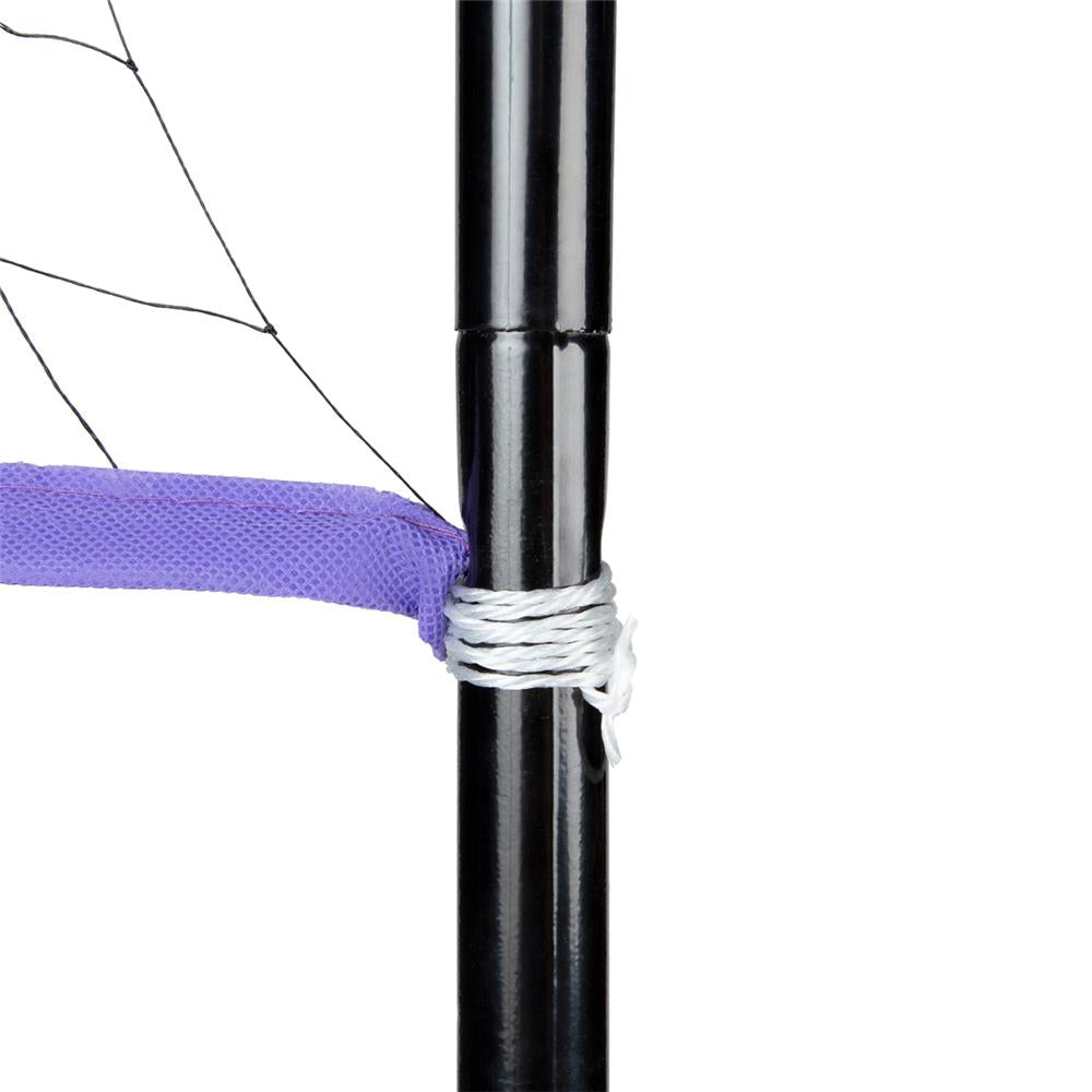 NILS Badmintonnetz 6,2 m mit Metallstangen, Freizeitnetz Outdoor Garten Camping