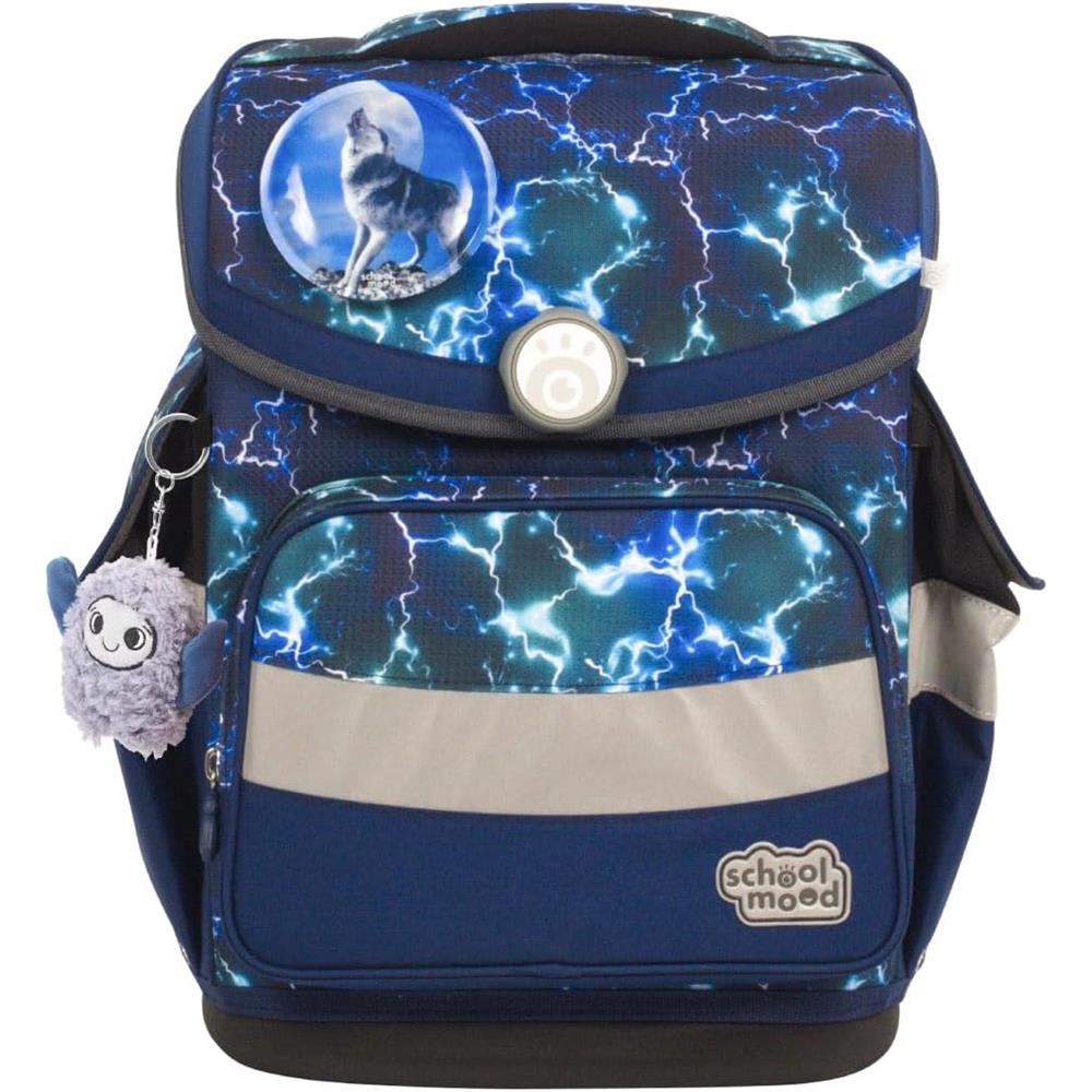 School-Mood Schulranzen Set Timeless Pro Felix (Wolf) 7-teilig