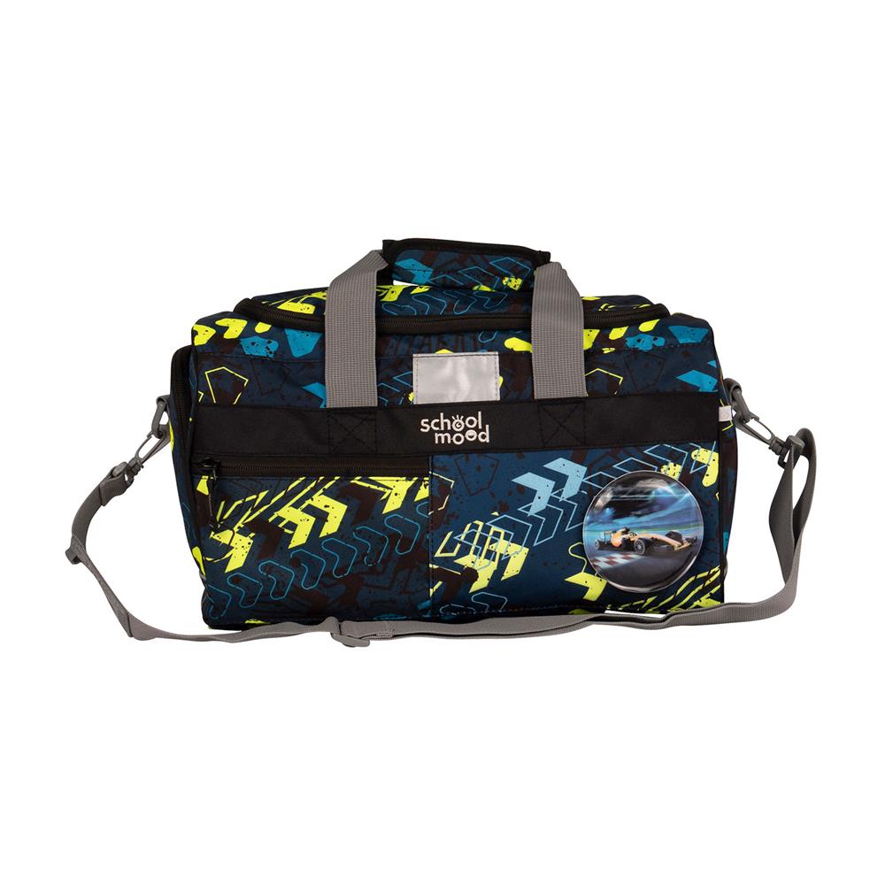 School-Mood Sporttasche Elias (Rennwagen) Schwimmtasche 18L mit Nassfach