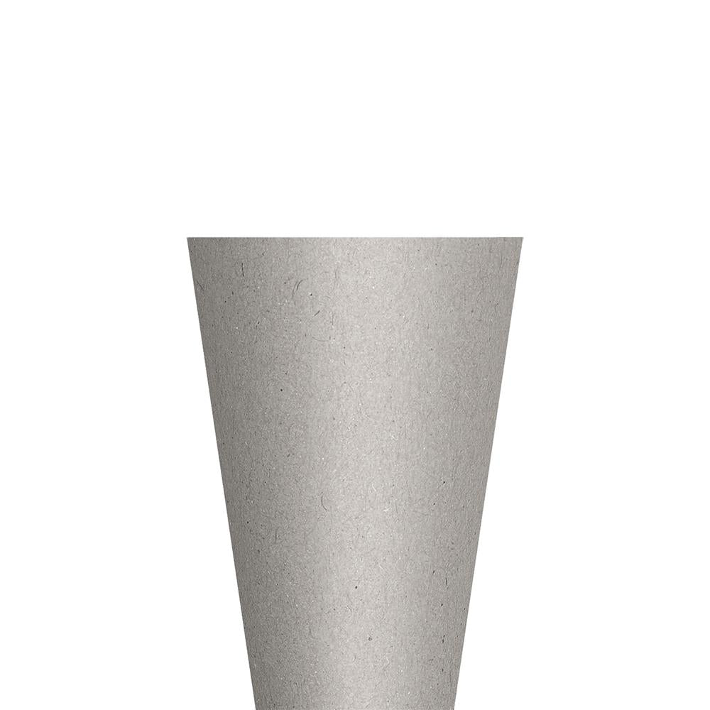 Roth Schultüte-Rohling/Basteltüte, grau, 70cm, rund, Rot(h)-Spitze, ohne Verschluss