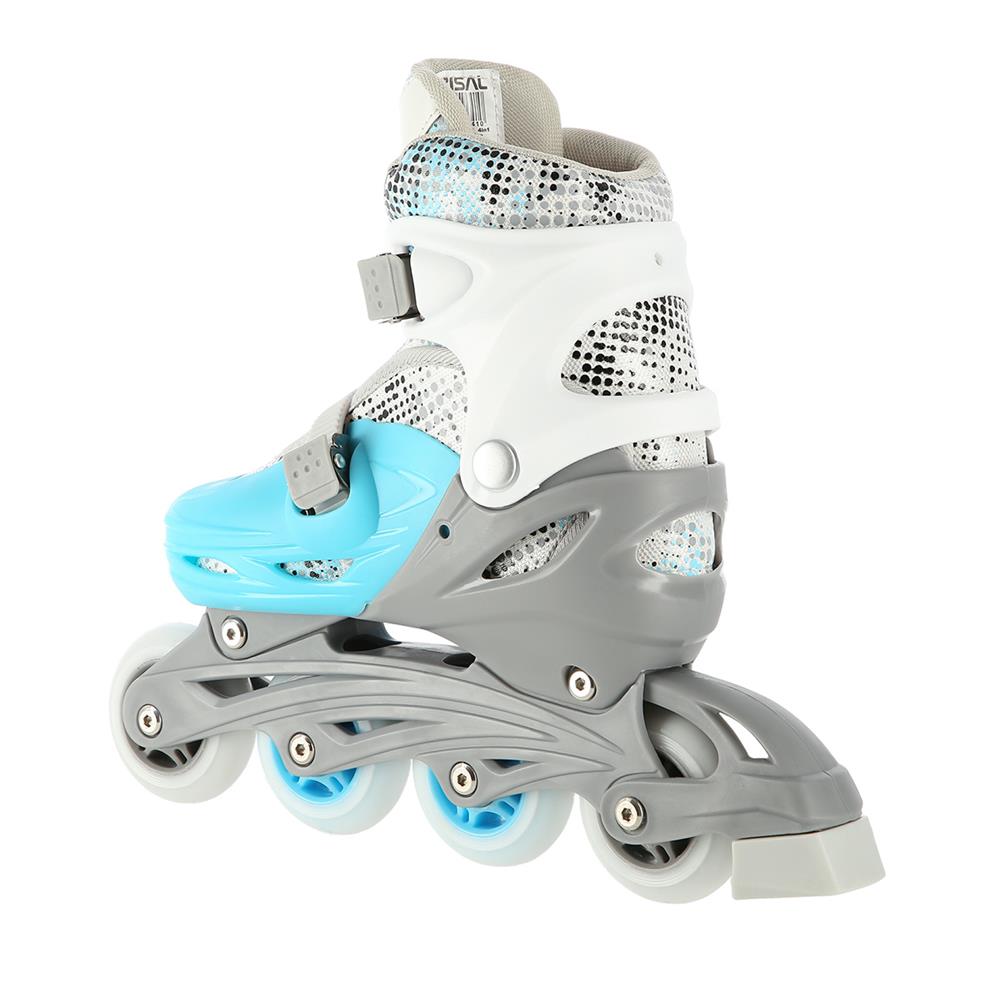 NILS EXTREME NH18331 4in1 Inliner Schlittschuhe Rollschuhe Gr. 35-38, Blau, verstellbar
