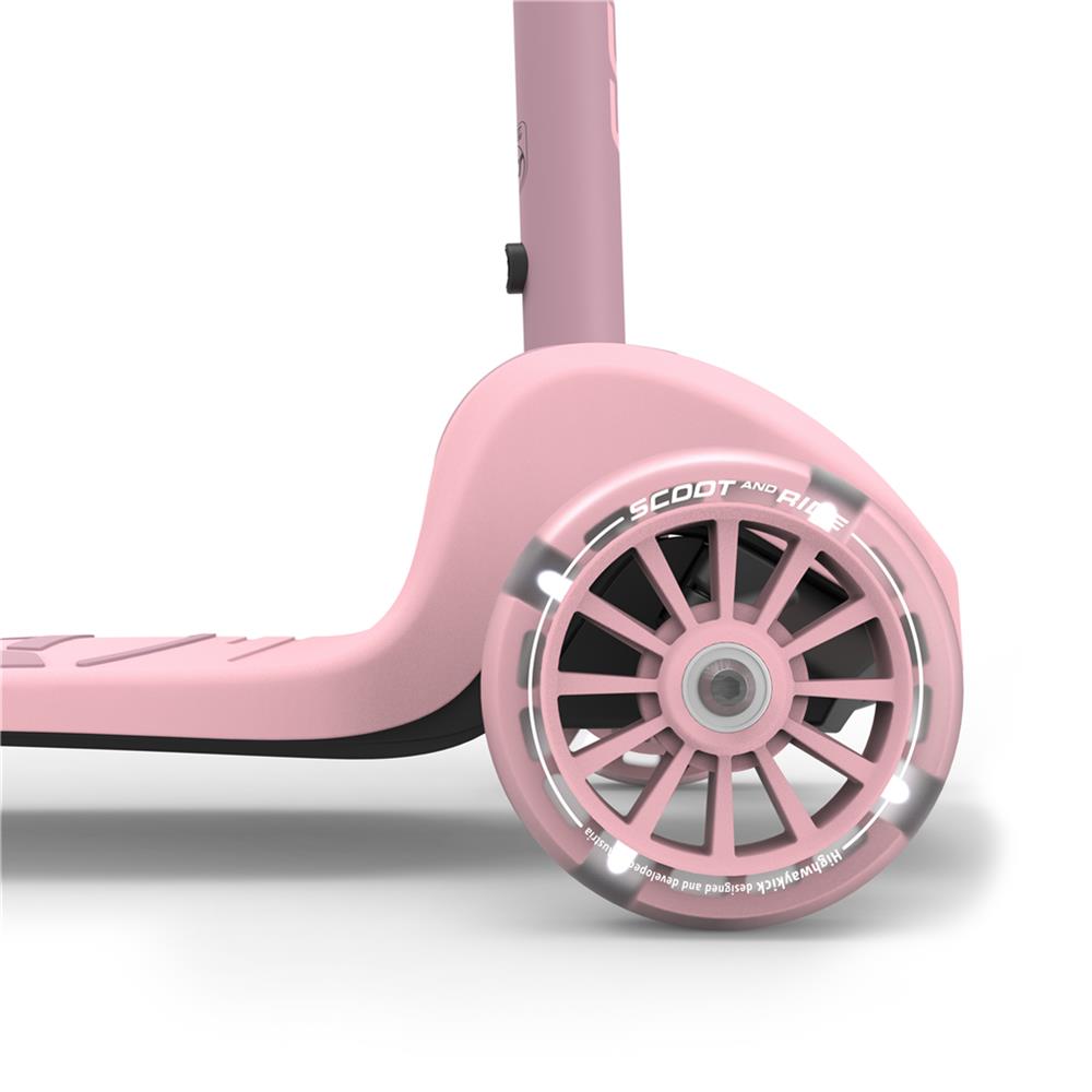 Scoot & Ride Highwaykick 3S Scooter, rose - Kinderroller, ab 3 Jahren