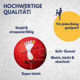 Best Sporting Barfuß Fußball Größe 5 aus Soft-Gummi, Rot