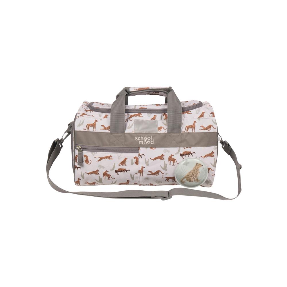 School-Mood Sporttasche Leopard (Nordic Collection) Schwimmtasche 18L mit Nassfach