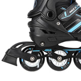 NILS EXTREME NH18191 2in1 Inliner Schlittschuhe Gr. 39-43, Schwarz-Blau, verstellbar