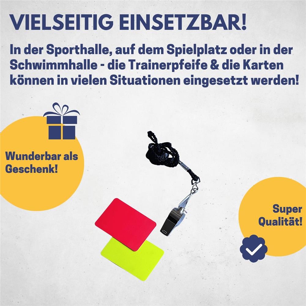 Best Sporting Schiedsrichter Set Pfeife Karten Set Fußball