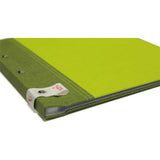 Roth Zeugnismappe Bicolor Olive-Green, mit 12 A4 Klarsichthüllen, im Buchleineinband