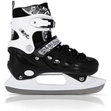 NILS EXTREME NH10905 4in1 Inliner Schlittschuhe Rollschuhe Gr. 39-42, Schwarz, verstellbar