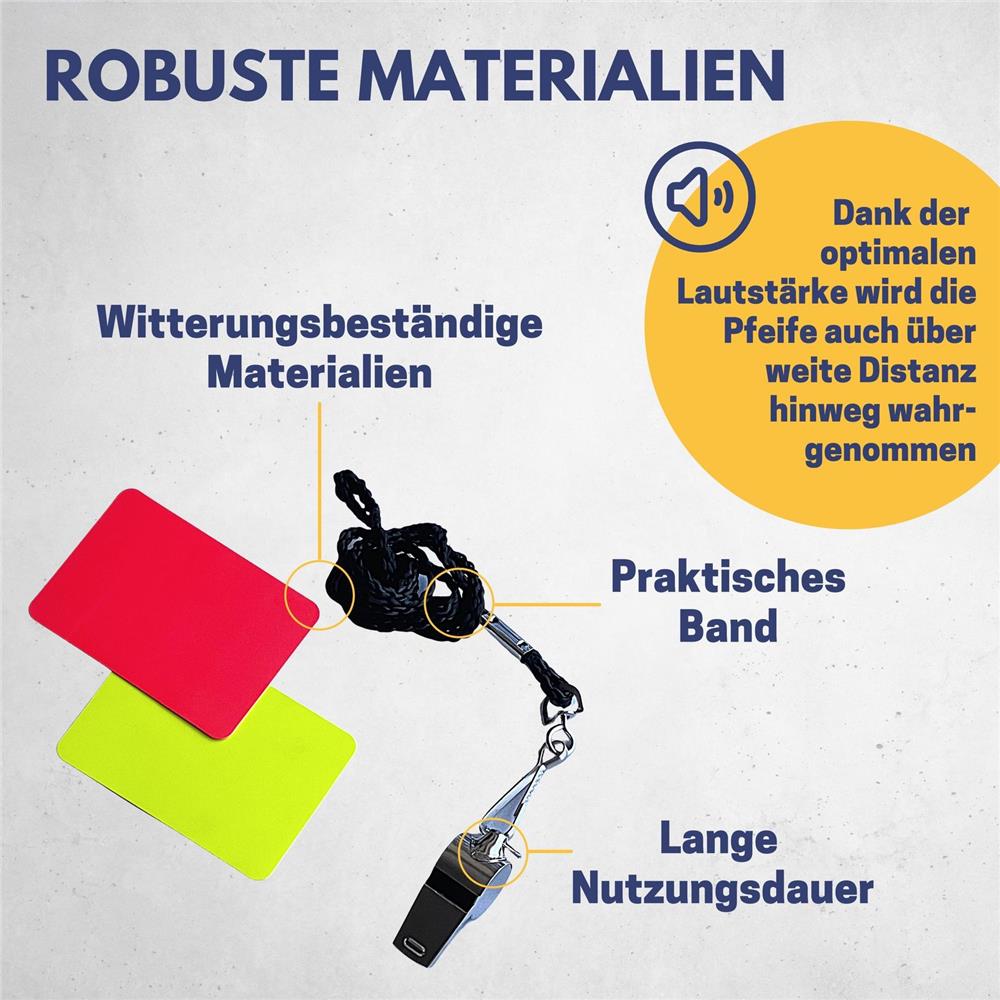 Best Sporting Schiedsrichter Set Pfeife Karten Set Fußball
